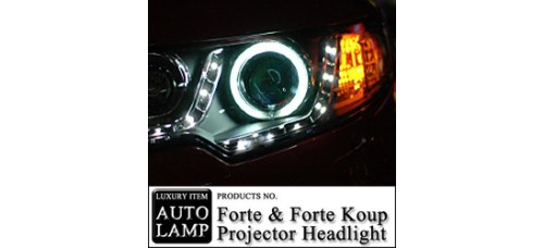 AUTOLAMP CCFL LED PROJECTOR HEAD LIGHTS SET KIA FORTE / KOUP 2009-12 MNR